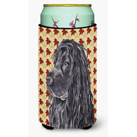 English Cocker Spaniel Fall Leaves Tall Boy Beverage Insulator Beverage Insulator Hugger