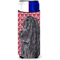 English Cocker Spaniel Valentine's Love Ultra Beverage Insulators for slim cans