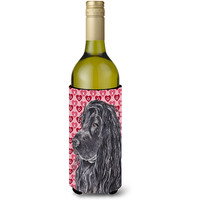 English Cocker Spaniel Valentine's Love Wine Bottle Beverage Insulator Beverage Insulator Hugger