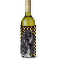 Cocker Spaniel Halloween Candy Corn Wine Bottle Beverage Insulator Beverage Insulator Hugger