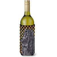 English Cocker Spaniel Halloween Candy Corn Wine Bottle Beverage Insulator Beverage Insulator Hugger
