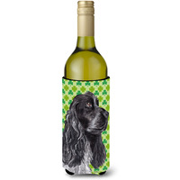 Cocker Spaniel St Patrick's Irish Wine Bottle Beverage Insulator Beverage Insulator Hugger