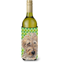 Goldendoodle St Patrick's Irish Wine Bottle Beverage Insulator Beverage Insulator Hugger