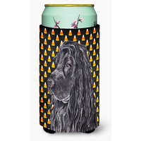 English Cocker Spaniel Halloween Candy Corn Tall Boy Beverage Insulator Beverage Insulator Hugger