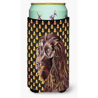 Boykin Spaniel Halloween Candy Corn Tall Boy Beverage Insulator Beverage Insulator Hugger