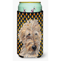 Goldendoodle Halloween Candy Corn Tall Boy Beverage Insulator Beverage Insulator Hugger