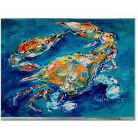 "Caroline's Treasures MW1153PLMT By Chance Crab Fabric Placemat, Multicolor"
