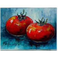 "Caroline's Treasures MW1088PLMT Vegetables-Tomatoes Red Toes Fabric Placemat, Multicolor"
