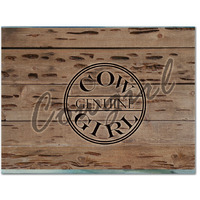 "Caroline's Treasures SB3056PLMT Genuine Cow Girl Branded Fabric Placemat, Multicolor"