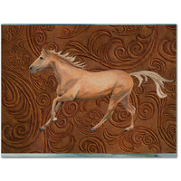 "Caroline's Treasures SB3060PLMT Horse Fabric Placemat, Multicolor"