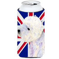 Westie with English Union Jack British Flag Tall Boy Beverage Insulator Hugger LH9467TBC