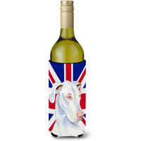 Great Dane with English Union Jack British Flag Wine Bottle Beverage Insulator Hugger LH9465LITERK