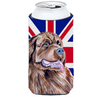 Newfoundland with English Union Jack British Flag Tall Boy Beverage Insulator Hugger LH9463TBC