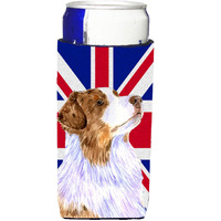 Australian Shepherd with English Union Jack British Flag Ultra Beverage Insulators for slim cans LH9470MUK
