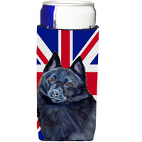 Schipperke with English Union Jack British Flag Ultra Beverage Insulators for slim cans LH9491MUK