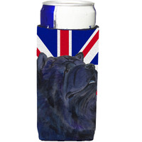 Chow Chow with English Union Jack British Flag Ultra Beverage Insulators for slim cans SS4943MUK
