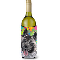 Akita Easter Eggtravaganza Wine Bottle Beverage Insulator Hugger SC9488LITERK