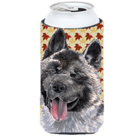 Akita Fall Leaves Tall Boy Beverage Insulator Hugger SC9485TBC