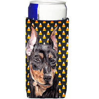 German Pinscher Candy Corn Halloween Ultra Beverage Insulators for slim cans SC9668MUK