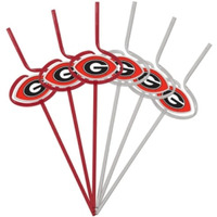 Georgia Bulldogs Team Sipper Straws CO