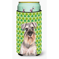 St. Patrick's Day Shamrock Schnauzer Tall Boy Beverage Insulator Hugger KJ1200TBC