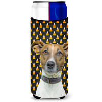 Candy Corn Halloween Jack Russell Terrier Ultra Beverage Insulators for slim cans KJ1211MUK
