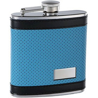 6oz Blue Flask with Black Trim
