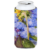 Hydrangea and Sunflower Tall Boy Beverage Insulator Hugger JMK1174TBC