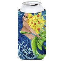 Blonde Mermaid Tall Boy Beverage Insulator Hugger JMK1179TBC