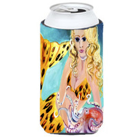 Teal Mermaid Tall Boy Beverage Insulator Hugger JMK1184TBC