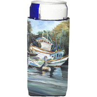 Shrimpers Cove and Shrimp Boats Ultra Beverage Insulators for slim cans JMK1152MUK