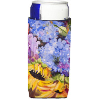 Hydrangeas and Sunflowers Ultra Beverage Insulators for slim cans JMK1175MUK