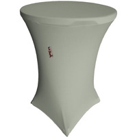 LA Linen Round Spandex Cover For Cocktail Highboy Table, 32-Inch Round 42-Inch High, Gray Light