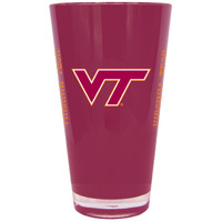 Virginia Tech Hokies Glass 20oz Pint Plastic Insulated CO