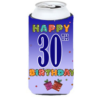 Happy 30th Birthday Tall Boy Beverage Insulator Hugger CJ1122TBC