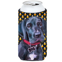 Black Great Dane Puppy Candy Corn Halloween Tall Boy Beverage Insulator Hugger LH9551TBC