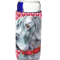 Great Dane Hearts Love and Valentines Day Ultra Beverage Insulators for slim cans LH9563MUK