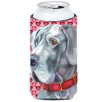 Great Dane Hearts Love and Valentines Day Tall Boy Beverage Insulator Hugger LH9563TBC