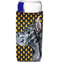 Black Great Dane Candy Corn Halloween Ultra Beverage Insulators for slim cans LH9550MUK