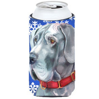 Great Dane Winter Snowflakes Holiday Tall Boy Beverage Insulator Hugger LH9584TBC