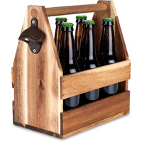 Foster & Rye 4069 Acacia Wood Beer caddy  Wood