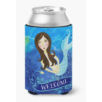 Carolines Treasures VHA3010CC Welcome Mermaid Can Or Bottle Hugger, Multicolor