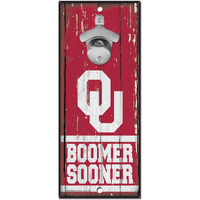 Oklahoma Sooners Sign Wood 5x11 Bottle Opener