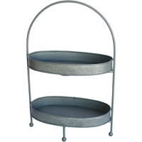 Two-Tier Metal Tray