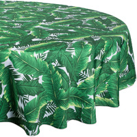 DII Banana Leaf Outdoor Tablecloth 60 Round