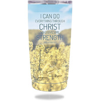 MightySkins OZTUM20-Through Christ Skin for Ozark Trail 20 oz Tumbler 2016 - Through Christ