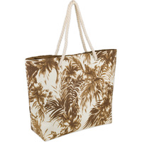 DII Palm Print Bag - Brown