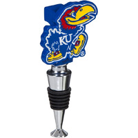 Kansas Jayhawks Wine Bottle Stopper Logo - Special Order