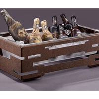 Rosseto Serving Solutions SM318 7 in. Multi-Chef Bronze Cooler with Ice Tub - 1 EA