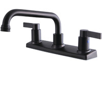 Kingston Brass FB2135NDL NuvoFusion 8-Inch Centerset Kitchen Faucet, Oil Rubbed Bronze